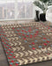 Abstract Camel Brown Modern Rug in Family Room, abs4837