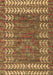 Machine Washable Abstract Brown Modern Rug, wshabs4837brn