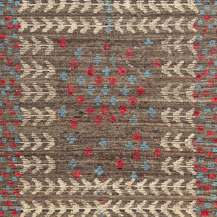 Square Machine Washable Abstract Camel Brown Rug, wshabs4837