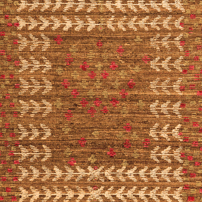 Square Machine Washable Abstract Orange Modern Area Rugs, wshabs4837org