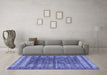 Machine Washable Abstract Blue Modern Rug in a Living Room, wshabs4837blu