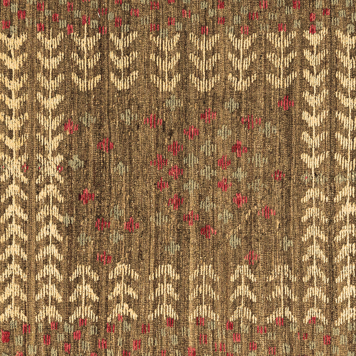 Square Machine Washable Abstract Brown Modern Rug, wshabs4837brn