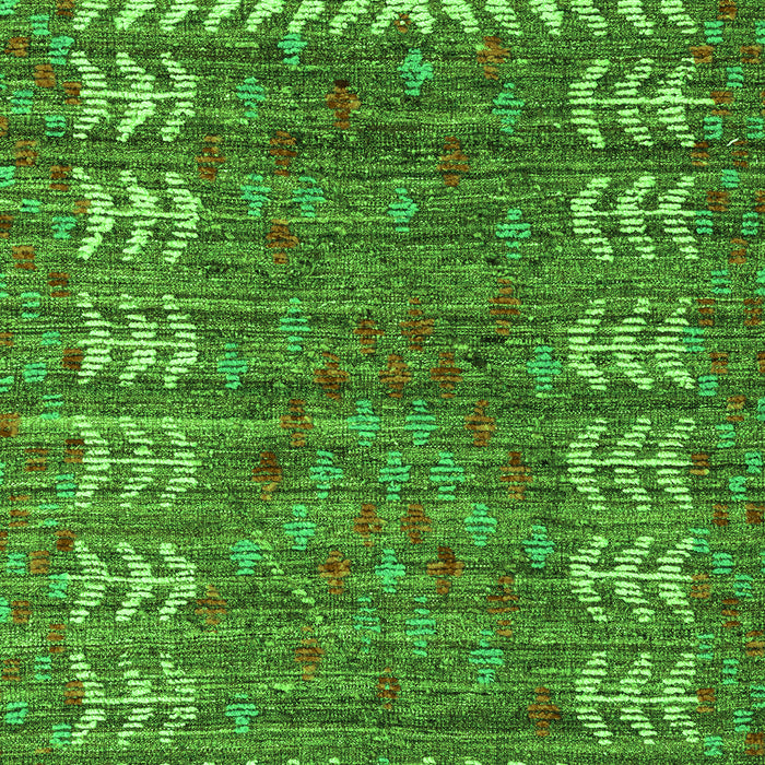 Machine Washable Abstract Green Modern Area Rugs, wshabs4837grn