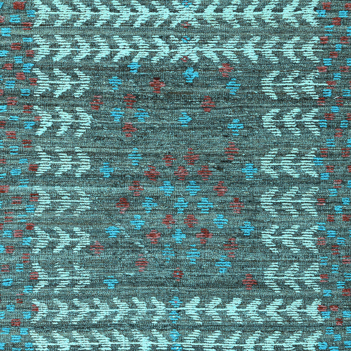 Square Abstract Light Blue Modern Rug, abs4837lblu