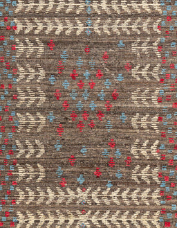 Machine Washable Abstract Camel Brown Rug, wshabs4837