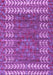 Machine Washable Abstract Purple Modern Area Rugs, wshabs4837pur