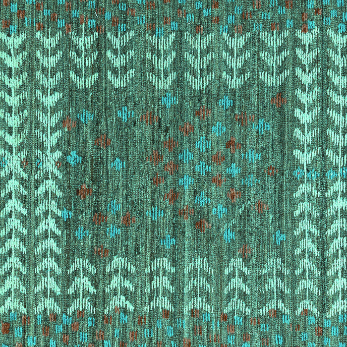 Square Abstract Turquoise Modern Rug, abs4837turq