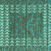 Square Abstract Turquoise Modern Rug, abs4837turq