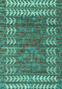 Abstract Turquoise Modern Rug, abs4837turq