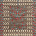 Square Abstract Camel Brown Modern Rug, abs4837