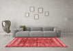 Modern Red Washable Rugs