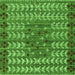 Square Abstract Green Modern Rug, abs4838grn