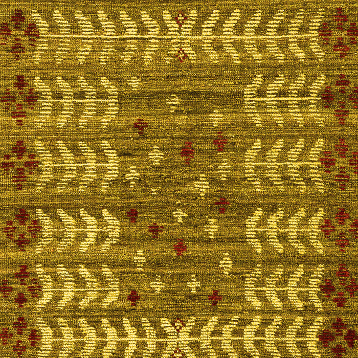 Abstract Yellow Modern Rug, abs4838yw