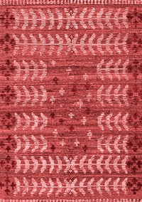 Abstract Red Modern Rug, abs4838red