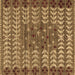 Square Abstract Brown Modern Rug, abs4838brn