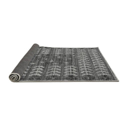 Sideview of Abstract Gray Modern Rug, abs4838gry
