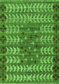 Abstract Green Modern Rug, abs4838grn