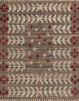 Abstract Camel Brown Modern Rug, abs4838