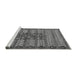 Sideview of Machine Washable Abstract Gray Modern Rug, wshabs4838gry