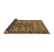 Sideview of Abstract Brown Modern Rug, abs4838brn