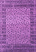 Machine Washable Abstract Pink Modern Rug, wshabs4839pnk