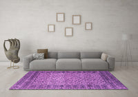 Machine Washable Abstract Pink Modern Rug, wshabs4839pnk