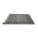 Sideview of Machine Washable Abstract Gray Modern Rug, wshabs4839gry