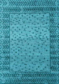 Abstract Light Blue Modern Rug, abs4839lblu