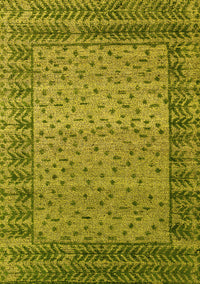 Abstract Yellow Modern Rug, abs4839yw