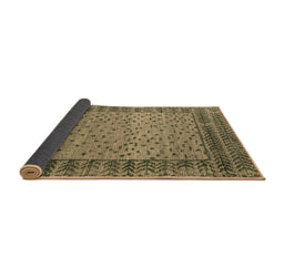 Sideview of Abstract Brown Modern Rug, abs4839brn