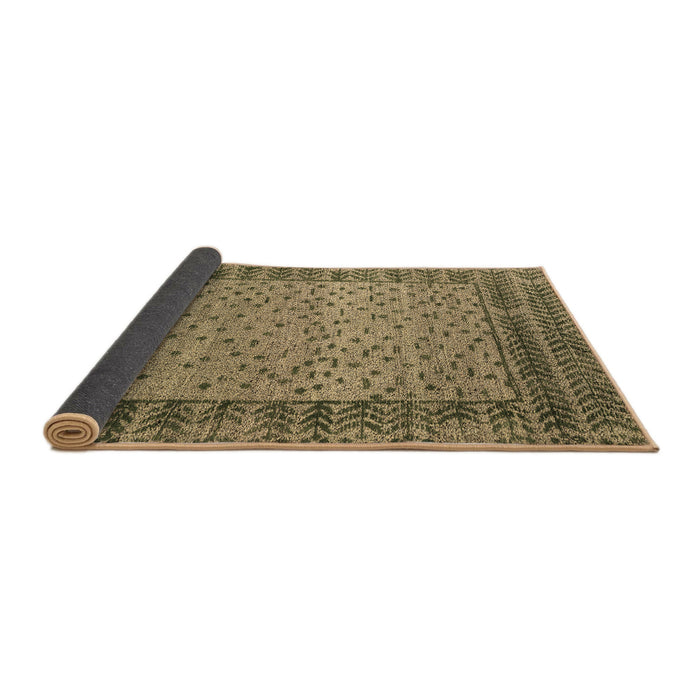 Sideview of Abstract Brown Modern Rug, abs4839brn