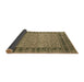 Sideview of Abstract Brown Modern Rug, abs4839brn