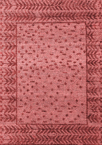 Abstract Red Modern Rug, abs4839red