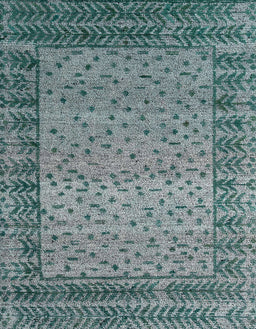 Abstract Dark Blue Grey Blue Modern Rug, abs4839