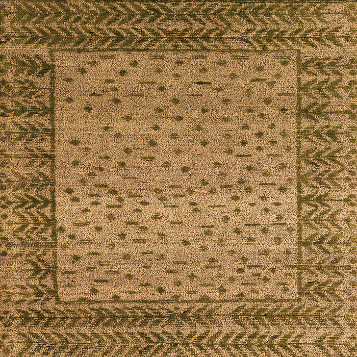 Square Machine Washable Abstract Orange Modern Area Rugs, wshabs4839org