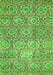 Abstract Green Modern Rug, abs483grn