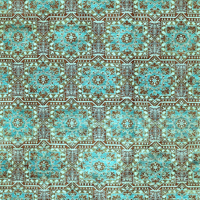 Abstract Light Blue Modern Rug, abs483lblu