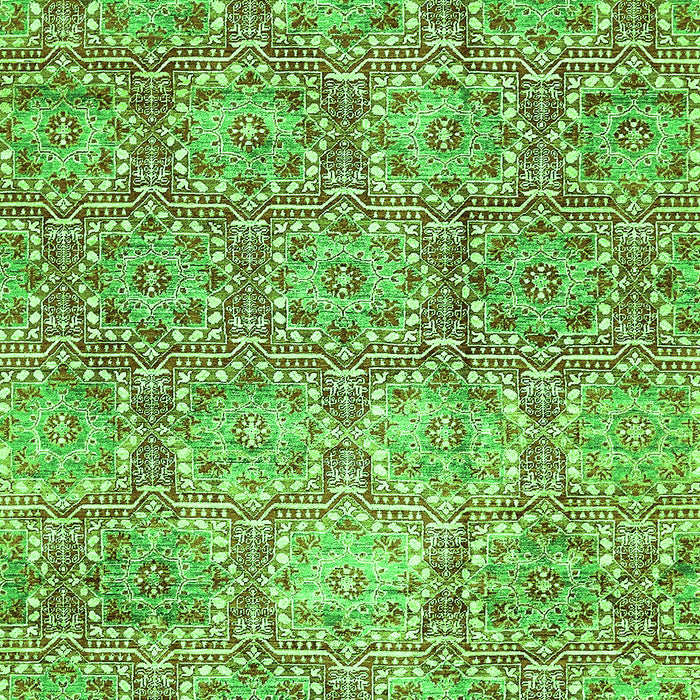Machine Washable Abstract Green Modern Area Rugs, wshabs483grn