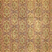 Square Abstract Brown Modern Rug, abs483brn