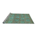 Sideview of Machine Washable Abstract Light Blue Modern Rug, wshabs483lblu