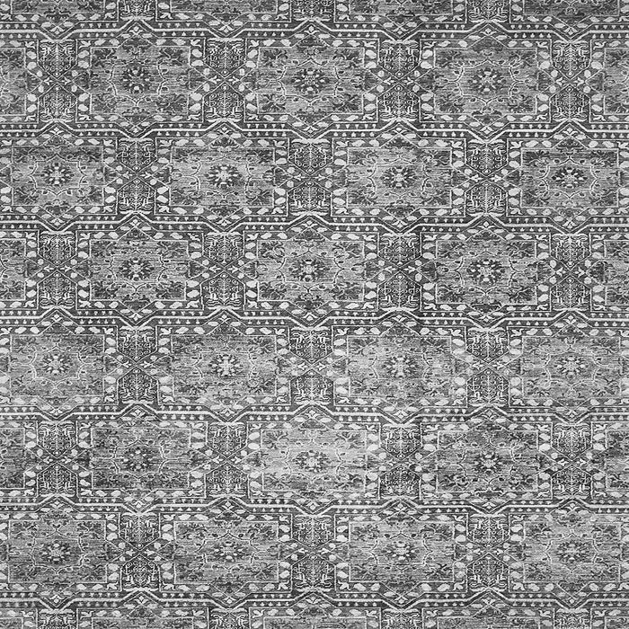 Square Abstract Gray Modern Rug, abs483gry