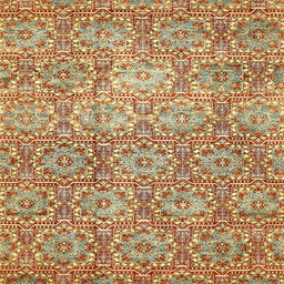 Square Machine Washable Abstract Yellow Rug, wshabs483