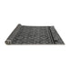 Sideview of Abstract Gray Modern Rug, abs4840gry