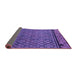 Sideview of Abstract Purple Modern Rug, abs4840pur