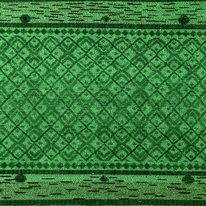 Square Machine Washable Abstract Green Modern Area Rugs, wshabs4840grn