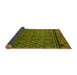 Sideview of Abstract Yellow Modern Rug, abs4840yw