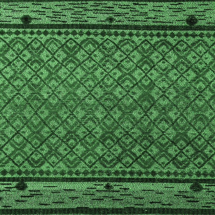 Square Abstract Emerald Green Modern Rug, abs4840emgrn