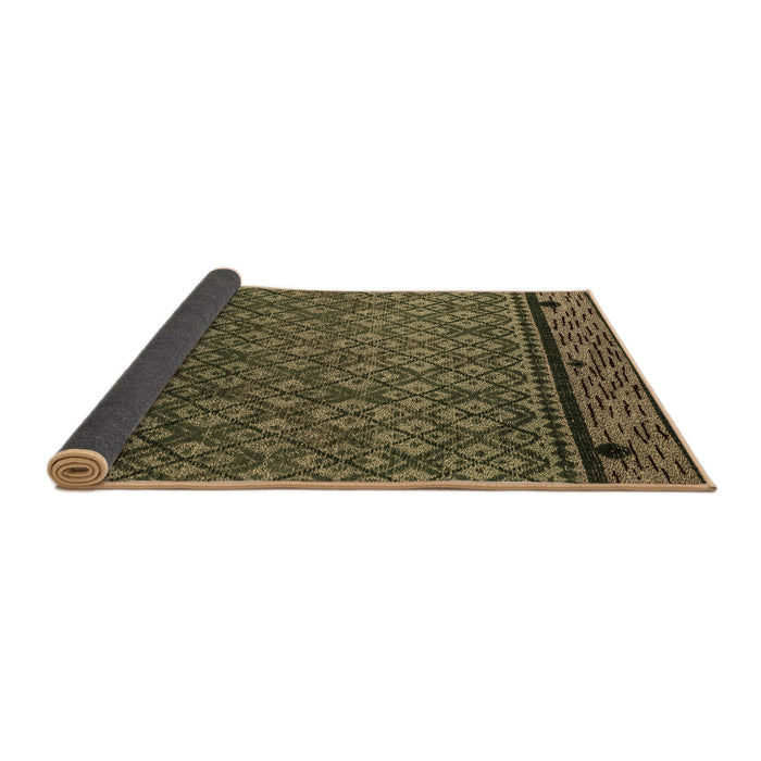 Sideview of Abstract Brown Modern Rug, abs4840brn