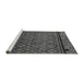 Sideview of Machine Washable Abstract Gray Modern Rug, wshabs4840gry