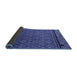 Sideview of Abstract Blue Modern Rug, abs4840blu